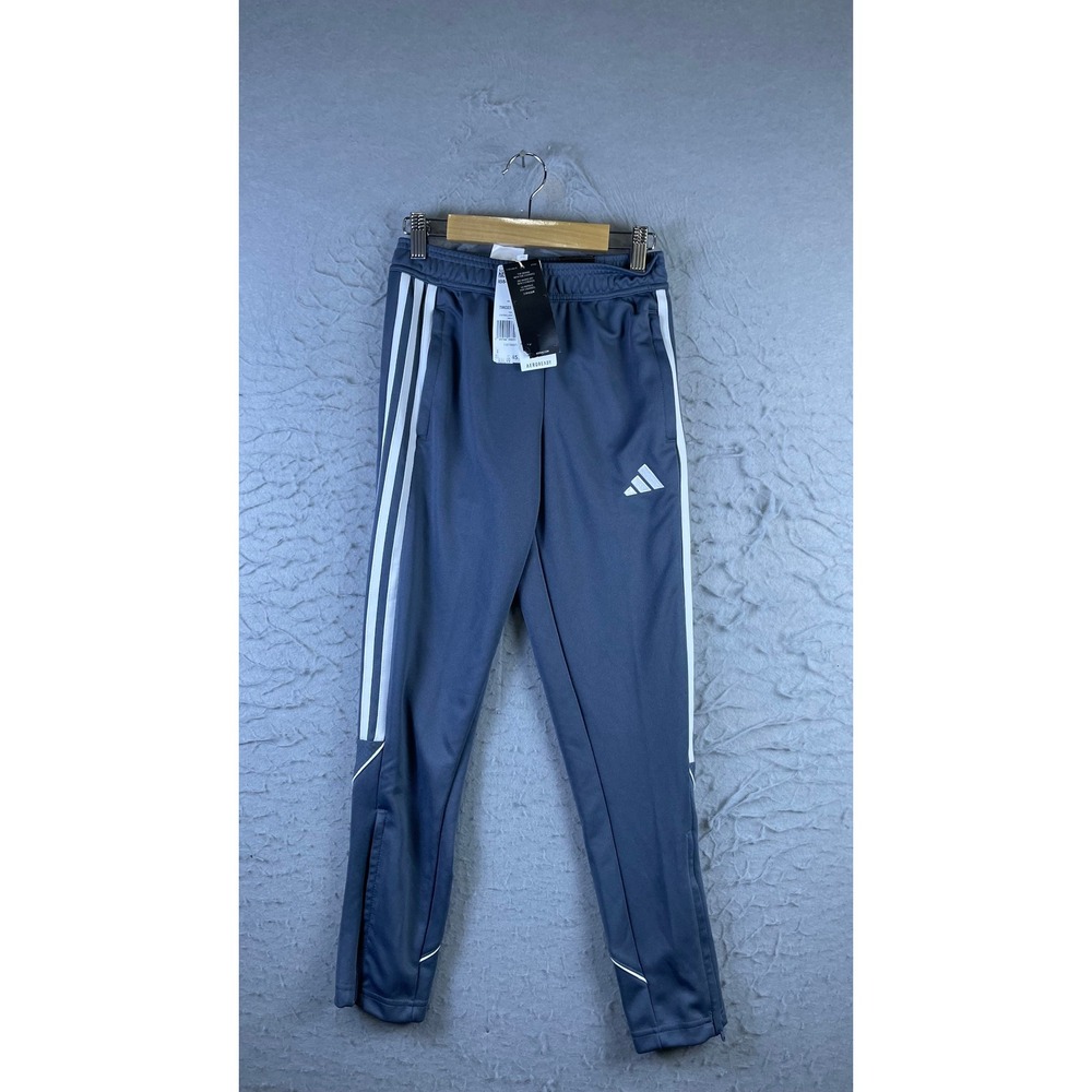 Adidas Tiro 23 League Pants Boys Size 9-10Y Grey New Tapered Training Track